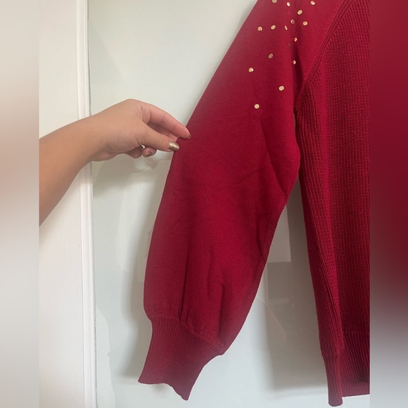 Red Michael Kors turtleneck - Picture 2 of 5